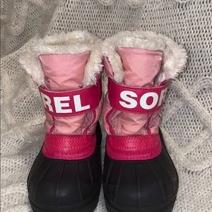 Girls Sorel Pink Winter Boots